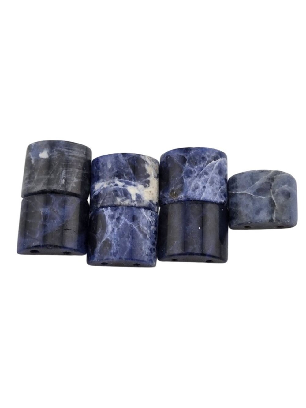 Brighton Metal & Blue Sodalite Stone Bead Set Craft Project Piece - Picture 4 of 5